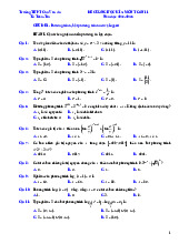 Đề cương học kì 2 Toán 11 năm 2024 – 2025 trường THPT Chu Văn An – Hà Nội
