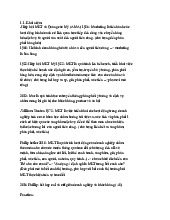 Tổng hợp ghi chú Marketing căn bản | Nguyên Lý Marketing | Đại học Tôn Đức Thắng