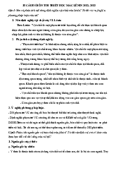 Top 15 Câu hỏi ôn thi môn Triết học Mac Lenin | Trường Đại học Ngoại ngữ, Đại học Đà Nẵng