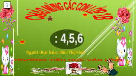 Giáo án điện tử Toán 1 Chương 1 Cánh diều: Các số 4,5,6
