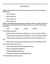 Trắc nghiệm Hóa lý dược | Đại học Y dược thành phố Hồ Chí Minh