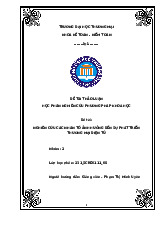 Xác định được các yếu tố ảnh hưởng đến phát triển thương mại điện tử | Bài thảo luận Phương pháp nghiên cứu khoa học