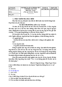 Đề thi học kì 1 môn Tiếng Việt 4 năm 2023 - 2024 sách Kết nối tri thức với cuộc sống | đề 4