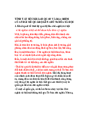 Tính tất yếu khách quan và đặc điểm của thời kỳ quá độ lên chủ nghĩa xã hội | Trường đại học Lao động - Xã hội