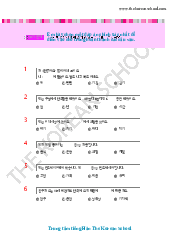 Ôn tập từ vựng tiếng Hàn sơ cấp - Hàn Quốc Học | Trường Đại học Ngoại ngữ, Đại học Quốc gia Hà Nội