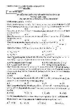 Đề kiểm tra giữa HKI Toán 11 năm 2019 – 2020 trường chuyên Hà Nội – Amsterdam