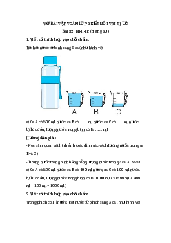 Giải VBT môn Toán 3 - Bài 32: Mi-li-lít trang 80 | Kết nối tri thức
