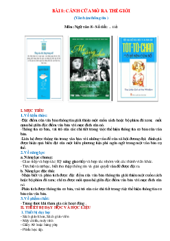 Giáo án Ngữ văn 8 Chân trời sáng tạo bài 8 Cánh cửa mở ra thế giới