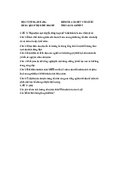 Đề Kiểm Tra Môn Hành Vi Tổ Chức | Học Viện Ngân Hàng