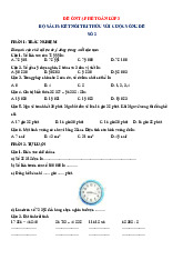 Đề ôn hè Toán 3 lên 4 - Đề 2