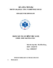 Báo cáo ngày hội việc làm | Môn quản trị nhân sự