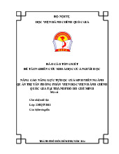 BÁO CÁO TỔNG KẾT ĐỀ TÀI NGHIÊN CỨU KHOA HỌC CỦA NGƯỜI HỌC | Học viện Hành chính Quốc gia