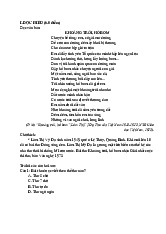 ĐỀ ĐỌC HIỂU KHOẢNG TRỜI HỐ BOM - THƠ LÂM THỊ VỸ DẠ