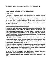 Đề Cương Môn Giao dịch và đàm phán kinh doanh | Đại học Kinh Tế Quốc Dân