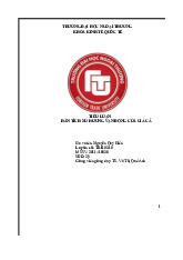 Phân tích xu hướng vận động của giá cả | Môn Nguyên lý cơ bản Mác - Lênin 1 - Đại học Ngoại Thương