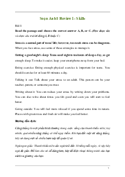 Giải Tiếng Anh 8 Review 1: Skills | Kết nối tri thức