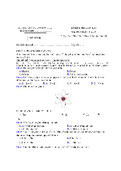 Đề thi học kì 1 môn Hóa học 10 năm 2023 - 2024 sách Cánh diều đề 3