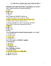 Đề cương trắc nghiệm ôn tập học phần Kỹ năng mềm 1 | Trường Đại học Hàng Hải Việt Nam