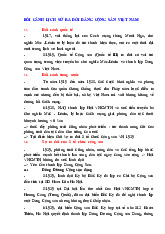 Lịch sử ra đời Đảng CS Việt Nam - Đề cương môn lịch sử Đảng –Trường Đại học Hoa Sen
