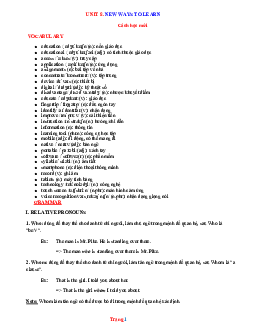 Bài tập tiếng anh 10 Global success nâng cao unit 8 New ways to learn (có đáp án)