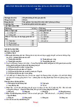 Đề ôn thi đánh giá năng lực ĐH QG TPHCM 2022 - đề 2 (có đáp án)