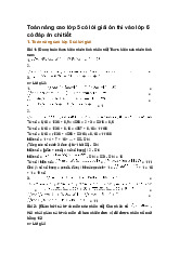 Toán nâng cao lớp 5 có lời giải ôn thi vào lớp 6 có đáp án chi tiết