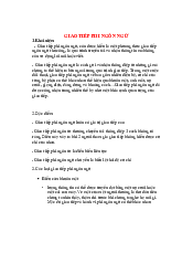 Tài Liệu: Giao Tiếp Phi Ngôn Ngữ Môn Giao Tiếp Kinh Doanh