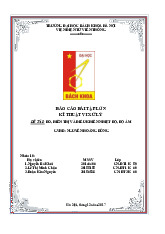 Báo cáo Đo và điều khiển nhiệt độ, độ ẩm môn Kỹ thuật vi xử lý | Trường Đại học Bách Khoa Hà Nội