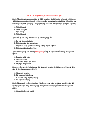 Trắc nghiệm hoạch định nhân sự -  Quản trị nhận lực | Trường Đại học Lao động - Xã hội