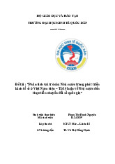Vai trò của Nhà nước trong phát triển kinh tế số ở Việt Nam | Môn Kinh tế chính trị Mác-Lênin - Đại học Kinh Tế Quốc Dân