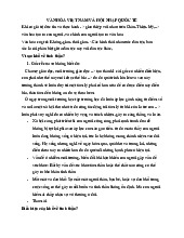 Đề cương môn Văn hóa Việt Nam và hội nhập quốc tế | Học viện Ngoại giao Việt Nam