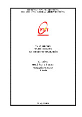 Giáo trình xử lý ảnh và video