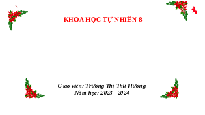 Giáo án điện tử Khoa học tự nhiên 8 Bài 26 Kết nối tri thức: Năng lượng nhiệt và nội năng