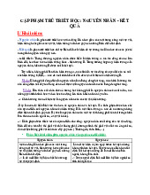 Nguyên Nhân và Kết Quả - Phân Tích Triết Học Sâu Sắc