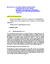 Lab Manual: Practical 5 - Bacterial Population Counts & Identification | Môn Microbiology Lab - Trường Đại học Quốc tế, Đại học Quốc gia Thành phố Hồ Chí Minh