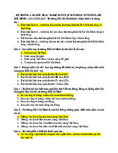 Ngân hàng trắc nghiệm | môn tư tưởng Hồ Chí Minh