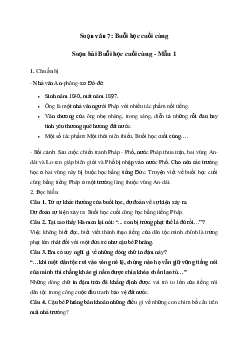 Buổi học cuối cùng | Soạn văn 7 Cánh diều