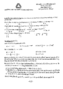 Đề thi giữa học kì 1 Toán 6 năm 2020 – 2021 trường Lương Thế Vinh – Hà Nội