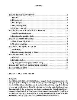 Báo cáo bài tập lớn môn Quản lý dự án đề tài "Quản lý xung đột"