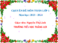 Giáo án điện tử Toán học 1 Vì sự bình đẳng: Bảng cộng 1 trong phạm vi 10