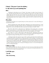 Tổng Quan và Chiến Lược Quản Trị Marketing | Môn Quản trị marketing - Đại học Kinh Tế Quốc Dân