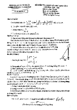 Đề khảo sát Toán 9 năm 2019 – 2020 phòng GD&ĐT Thanh Xuân – Hà Nội
