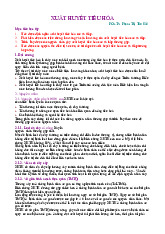 Đề cương về xuất huyết tiêu hóa | sinh học đại cương | Trường Đại học Y Dược , Đại học Quốc gia Hà Nội