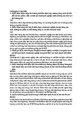 Tài liệu Kiểm tra Cuối Kỳ về Chiến Lược Kinh Doanh | Môn Quản trị chiến lược - Đại học Kinh Tế Quốc Dân