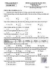 Đề học kỳ 2 Toán 7 năm 2024 – 2025 phòng GD&ĐT Hải Hậu – Nam Định