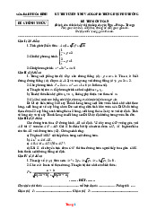 Đề Thi Tuyển Sinh 10 Toán Chuyên Nga Pháp Trung Sở GD Hòa Bình 2025-2026 Có Đáp Án