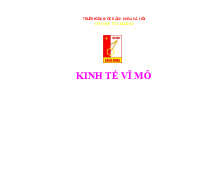 Chương 11 Nền Kinh Tế Mở | Môn Kinh tế vĩ mô - Đại học Bách Khoa Hà Nội