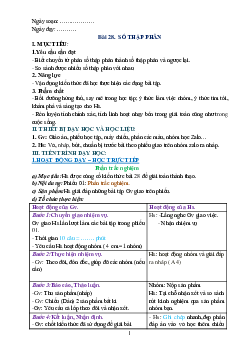 Giáo án dạy thêm Toán 6 sách Cánh diều Chủ đề 11