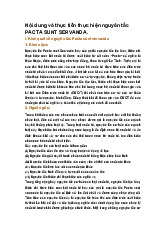 Nội dung và thực tiễn thực hiện nguyên tắc PACTA SUNT SERVANDA.