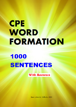 Top 1000 CPE Word Formation